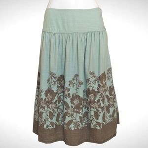 Full cotton midi skirt